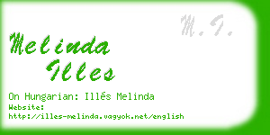 melinda illes business card
