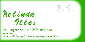 melinda illes business card